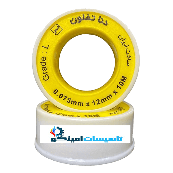 نوار تفلون زرد پهن دنا (سبک)