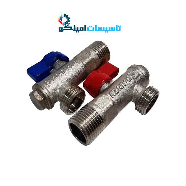 شیر پیسوار آذر سایز 3/8*1/2 اینچ