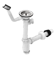 سیفون معمولی محک | لیست قیمت جدید و خرید سیفون ظرفشویی Mahak برند علم دوش رضایی - قیمت 60,000 تومان