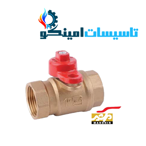 شیر گازی سایز1,1/2 اینچ قفلی مهشیر